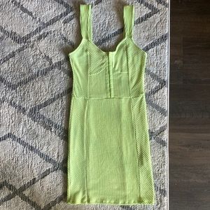Neon green bodycon dress
